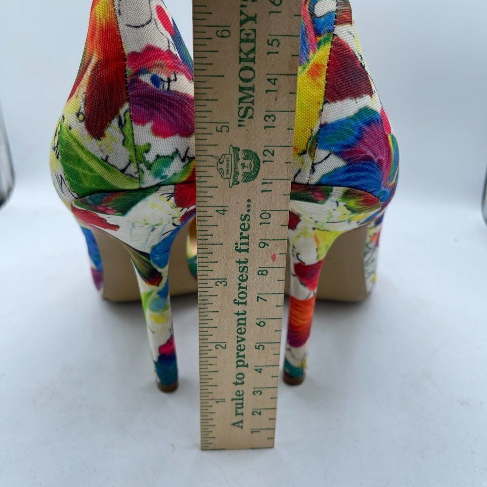 Jessica Simpson Floral Spring Summer Heel 7 - Picture 6 of 11